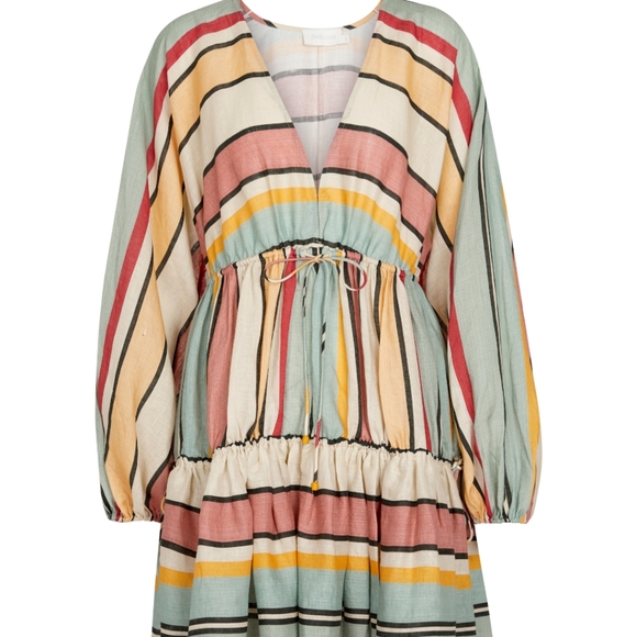 ZIMMERMANN striped linen minidress with pockets - Picture 5 of 14